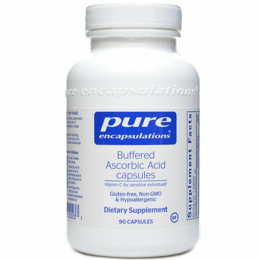 Pure Encapsulations Buffered Ascorbic Acid, 90 capsules, front of bottle