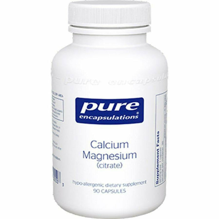 Pure Encapsulations Cal Mag (citrate) 80mg, 90 capsules, front of bottle
