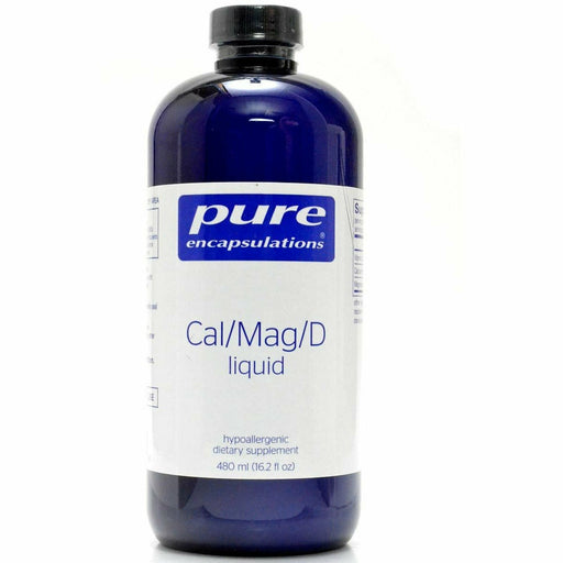 Pure Encapsulations Cal/Mag/D liquid, 480 mL, front of bottle