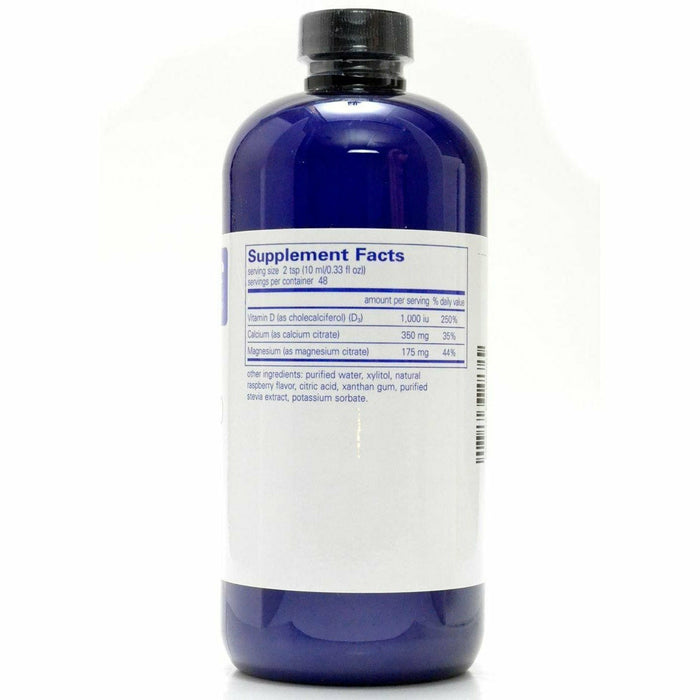 Pure Encapsulations Cal/Mag/D liquid 480 mL supplement facts label