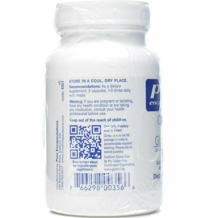 Pure Encapsulations Calcium-d-Glucarate 500 mg 120 capsules suggested use label