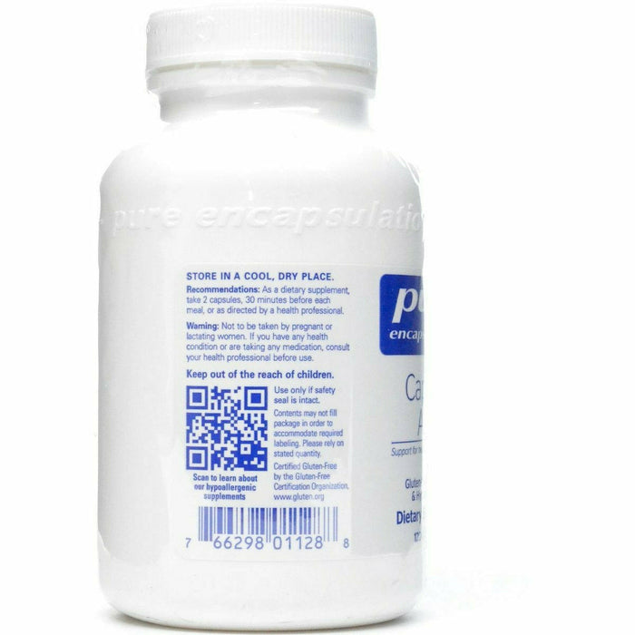 Pure Encapsulations Caprylic Acid 800 mg 120 capsules suggested use label