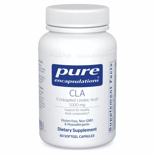 Pure Encapsulations CLA 1000 mg, 60 softgels, front of bottle