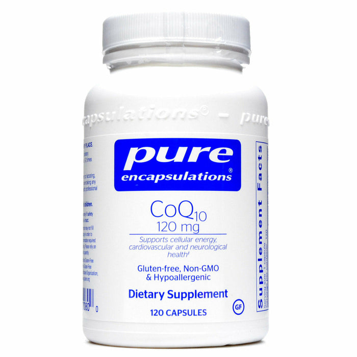 Pure Encapsulations CoQ10 120 mg, 120 capsules, front of bottle