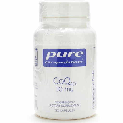 Pure Encapsulations CoQ10 30 mg, 120 capsules, front of bottle