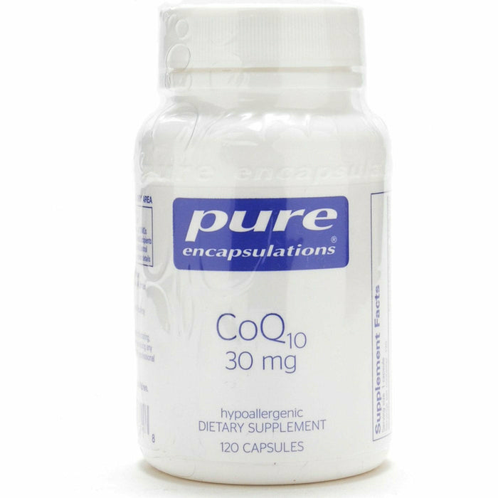 Pure Encapsulations CoQ10 30 mg, 120 capsules, front of bottle