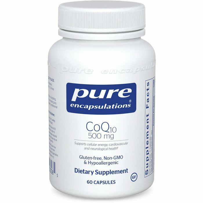 Pure Encapsulations CoQ10 500 mg, 60 capsules, front of bottle