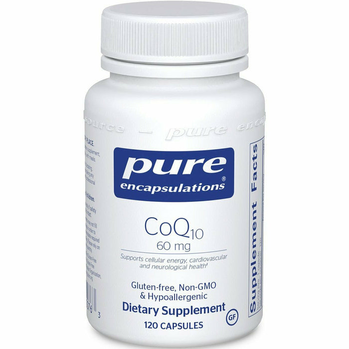 Pure Encapsulations CoQ10 60 mg, 120 capsules, front of bottle