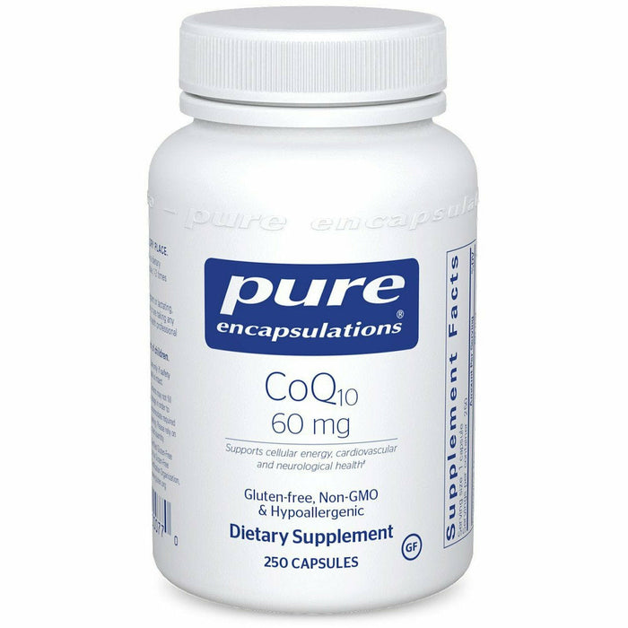 Pure Encapsulations CoQ10 60 mg, 250 capsules, front of bottle