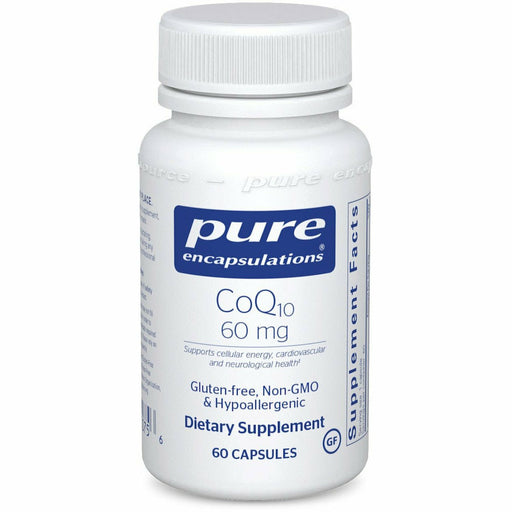 Pure Encapsulations CoQ10 60 mg, 60 capsules, front of bottle