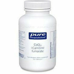 Pure Encapsulations CoQ10 L-Carnitine Fumarate, 120 capsules, front of bottle