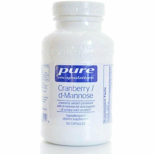 Pure Encapsulations Cranberry/d-Mannose, 90 capsules, front of bottle