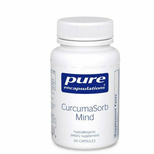 Pure Encapsulations CurcumaSorb Mind, 60 capsules, front of bottle