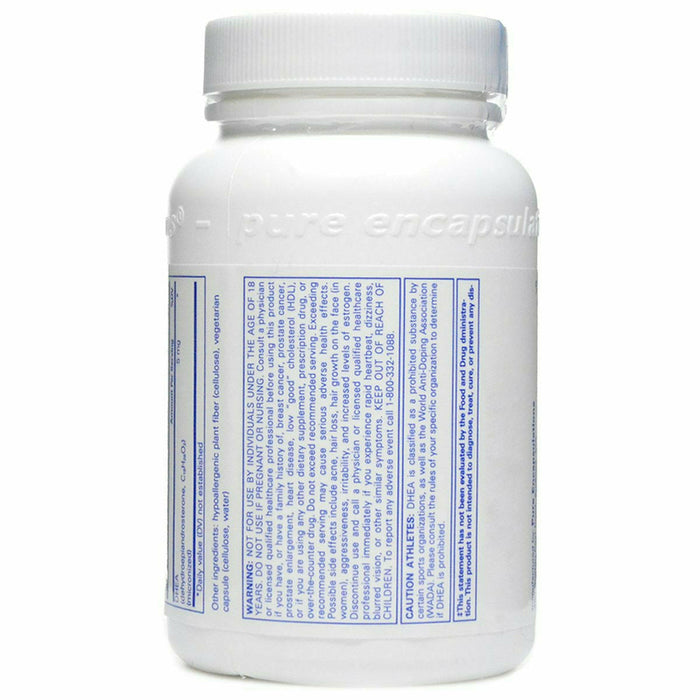 Pure Encapsulations DHEA (micronized) 5 mg 60 capsules suggested use label