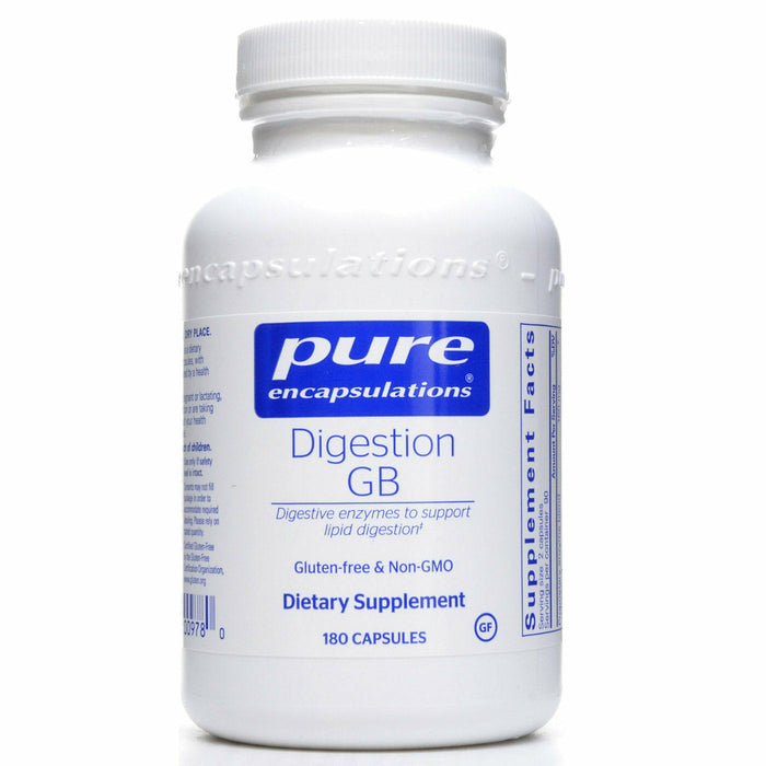 Pure Encapsulations Digestion GB, 180 capsules, front of bottle