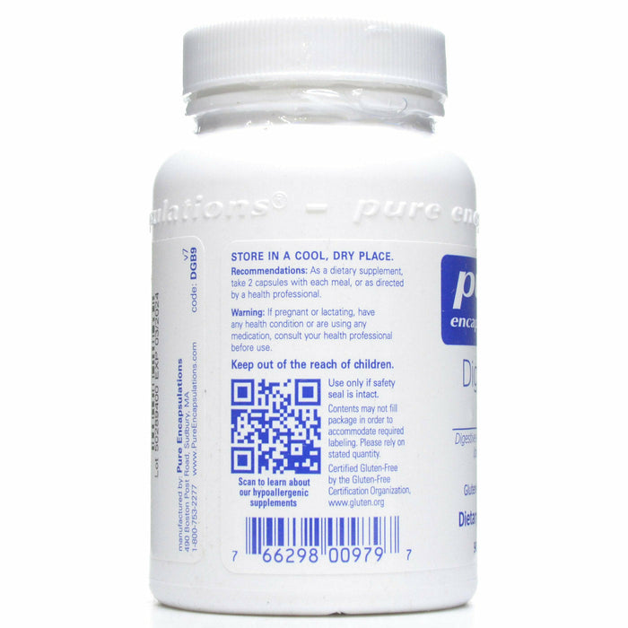Pure Encapsulations Digestion GB 90 capsules suggested use label