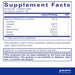 Pure Encapsulations Digestive Enzyme Chewables 100 tablets supplement facts label
