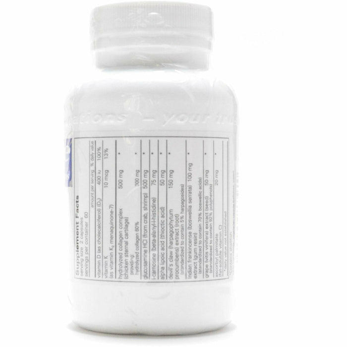 Pure Encapsulations Disc-Flex 120 capsules supplement facts label