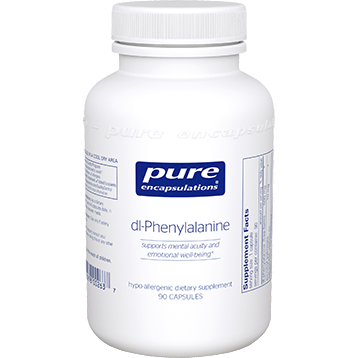 Pure Encapsulations DL-Phenylalanine 500 mg, 90 capsules, front of bottle