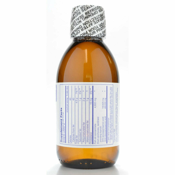 Pure Encapsulations EPA/DHA liquid 200 mL label information panel