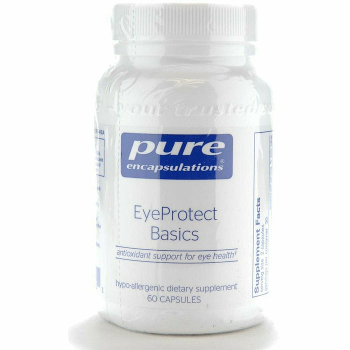Pure Encapsulations EyeProtect Basics, 60 capsules, front of bottle
