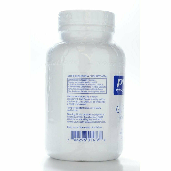 Pure Encapsulations G.I. Fortify 120 capsules label information panel 2