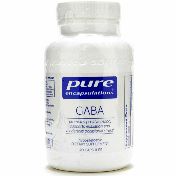 Pure Encapsulations GABA 700 mg, 120 capsules, front of bottle
