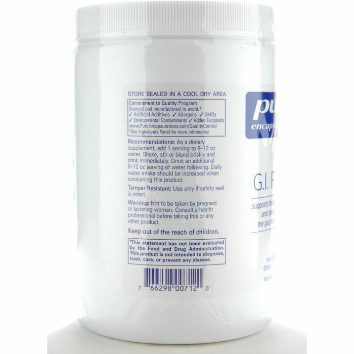Pure Encapsulations GI Fortify 400 g label information panel