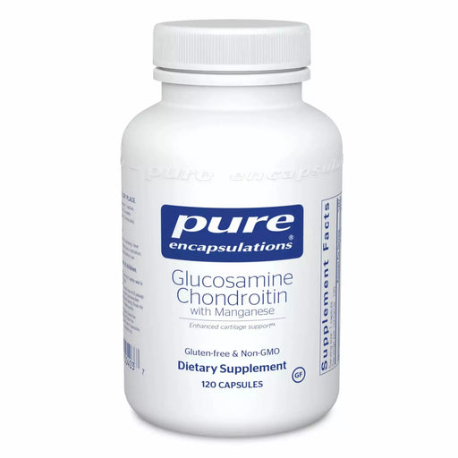 Pure Encapsulations Glucosamine Chondroitin w/Manganese, 120 capsules, front of bottle