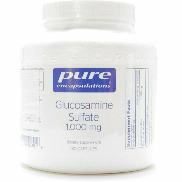 Pure Encapsulations Glucosamine Sulfate 1000 mg, 180 capsules, front of bottle