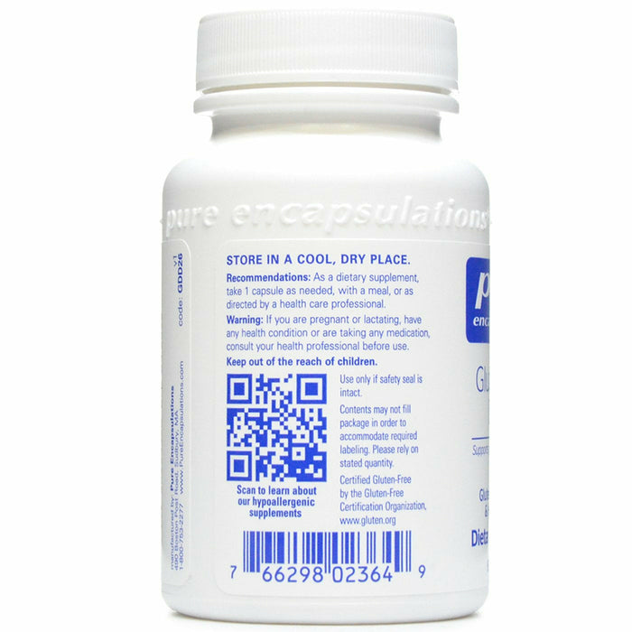 Gluten/Dairy Digest 60 vcaps by Pure Encapsulations Information Label