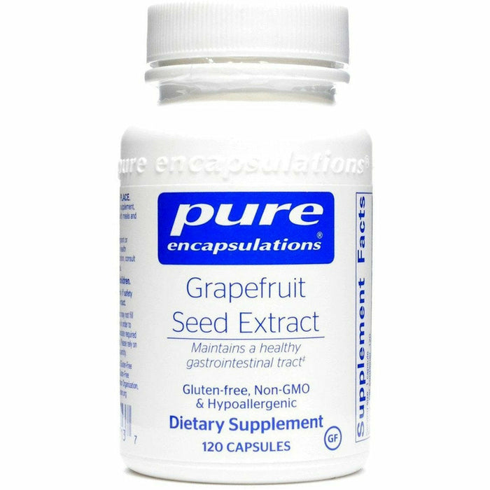 Pure Encapsulations Grapefruit Seed Extract 250 mg, 120 capsules, front of bottle