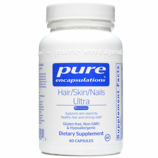 Pure Encapsulations Hair/Skin/Nails Ultra, 60 capsules, front of bottle