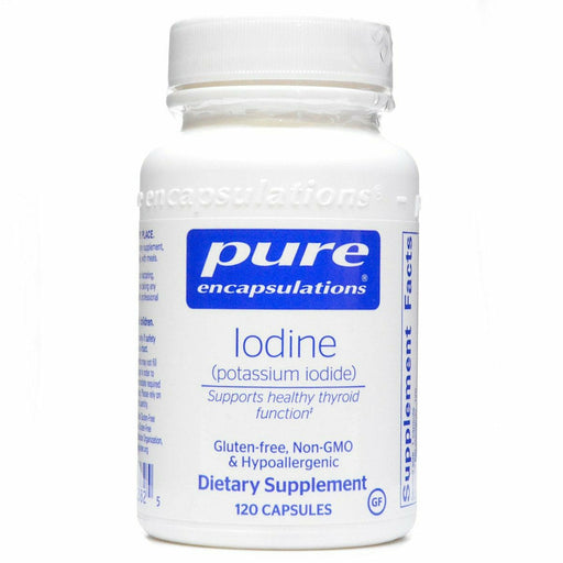 Pure Encapsulations Iodine (potassium iodide) 225 mcg, 120 capsules, front of bottle