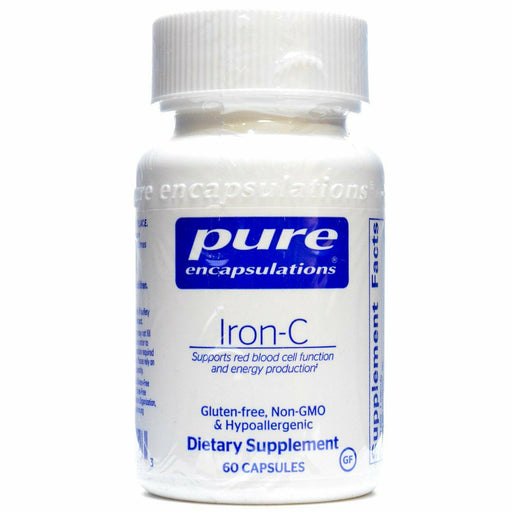 Pure Encapsulations Iron-C, 60 capsules, front of bottle