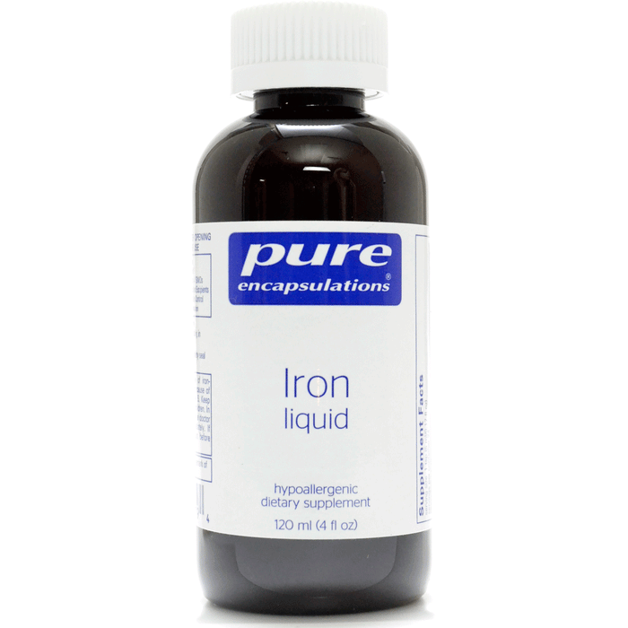 Pure Encapsulations Iron Liquid, 4 fl oz, front of bottle