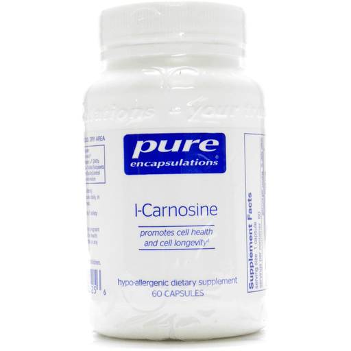 Pure Encapsulations L-Carnosine 500 mg, 60 capsules, front of bottle