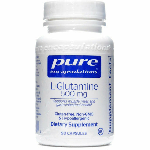 Pure Encapsulations L-Glutamine 500 mg, 90 capsules, front of bottle