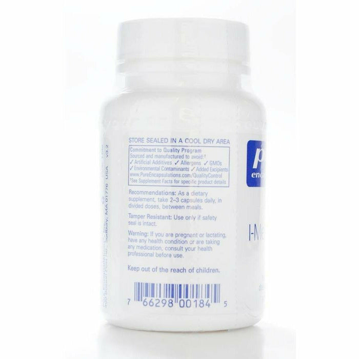 Front product image of L-Methionine 375 mg 60 vcaps by Pure Encapsulations