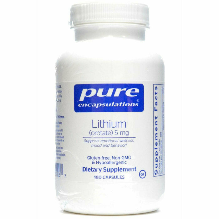 Pure Encapsulations, Lithium (Orotate) 5mg 180 caps
