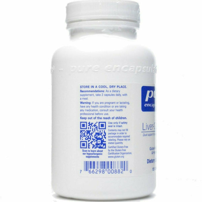 Pure Encapsulations Liver-G.I. Detox label information panel