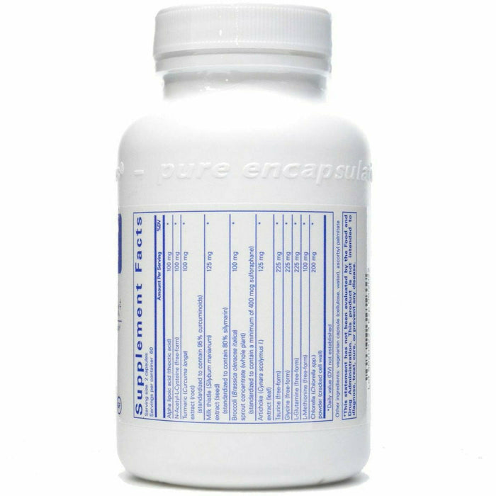 Pure Encapsulations Liver-G.I. Detox supplement facts label