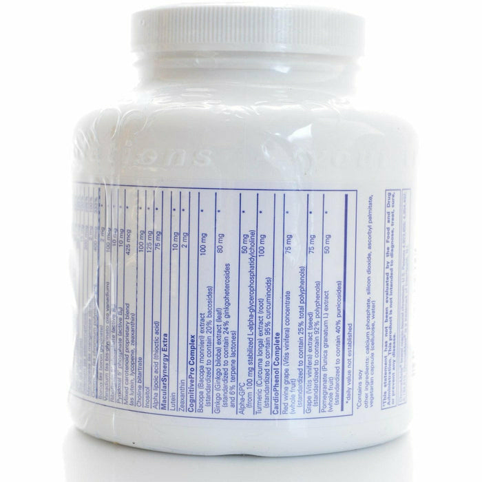 Pure Encapsulations Longevity Nutrients 240 capsules label information panel