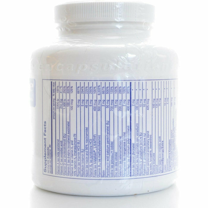 Pure Encapsulations Longevity Nutrients 240 capsules supplement facts label
