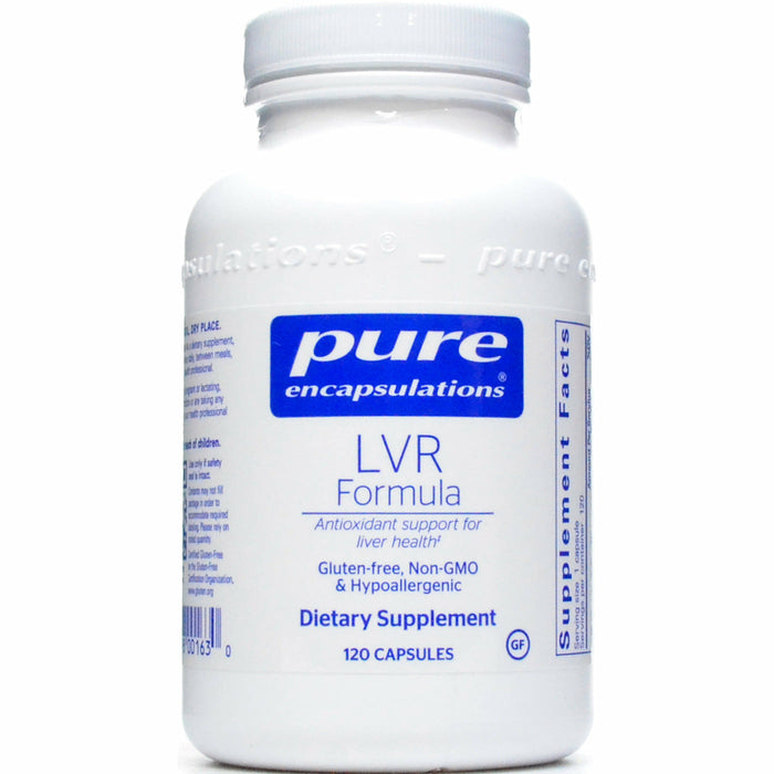 Pure Encapsulations LVR Formula, 120 capsules, front of bottle
