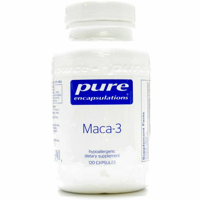 Pure Encapsulations Maca-3, 120 capsules, front of bottle