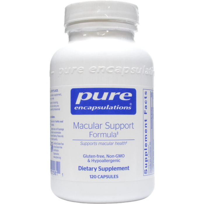 Pure Encapsulations Macular Support Formula, 120 capsules, front of bottle