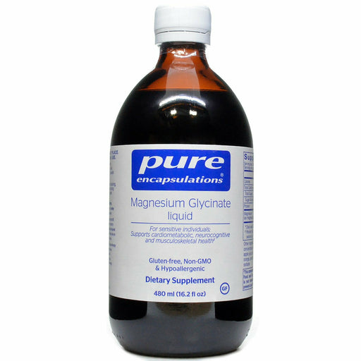 Pure Encapsulations Magnesium Glycinate liquid, 16.2 fl oz, front of bottle