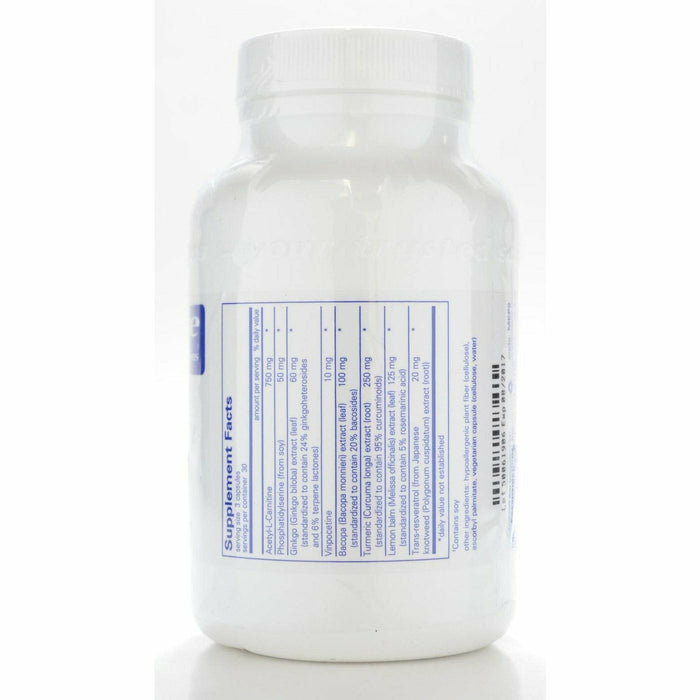 Pure Encapsulations Memory Pro 90 capsules supplement facts label
