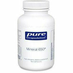 Pure Encapsulations Mineral 650, 180 capsules, front of bottle